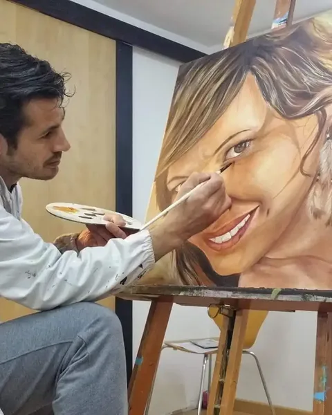 Pintura expressionista no atelier da Conceito de Arte